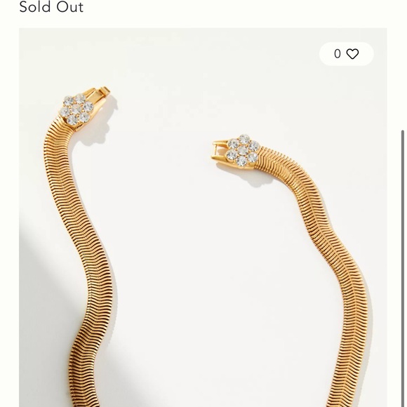 Clare V. 14k Gold-Plated Snake
Chain Necklace and Earring Set - Picture 7 of 9